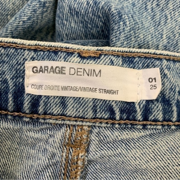 Garage Denim Vintage Straight Acid Wash Jeans - Picture 3 of 17